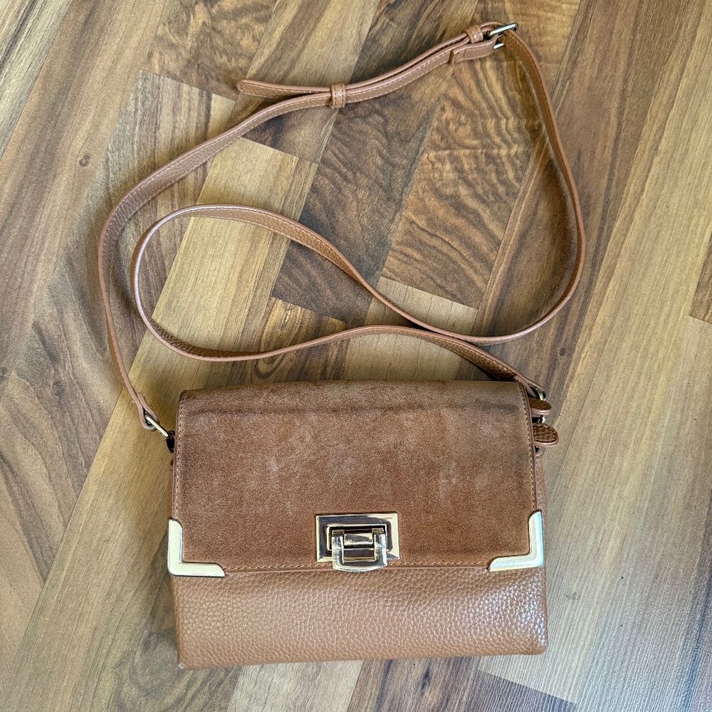 Tan crossbody bag